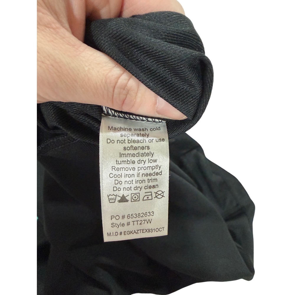 TEAM 365 Ladies Black Gray Quarter Zip Long Sleeve Athletic Pullover L - Picture 7 of 7